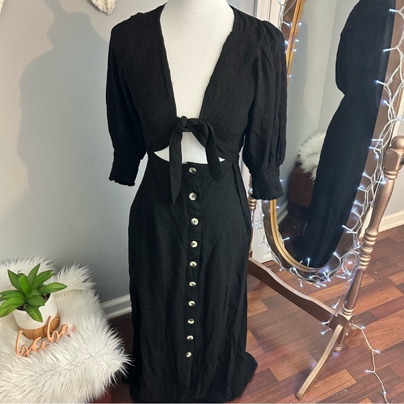 •nwt• Free People String Of Hearts Cut Out Maxi Dress - Picture 3 of 10